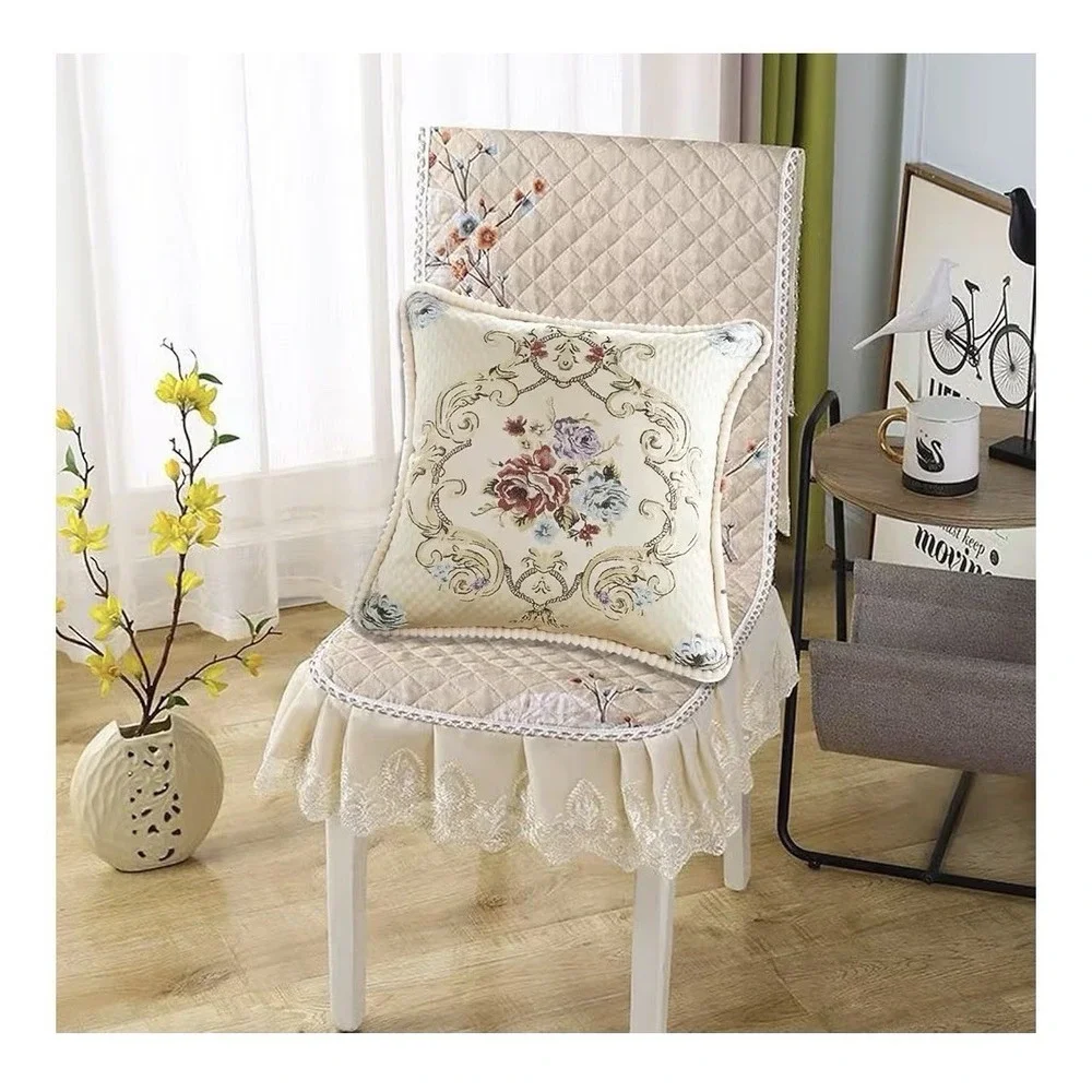 Vintage Style Embroidery Pillow Case Cushion Cover 2 Pack. [M]